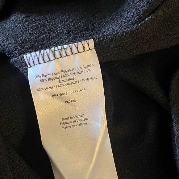 NWT A Pea in the Pod Black Short Sleeve Stretch Knee Length Dress Size: M NEW! - Picture 5 of 5